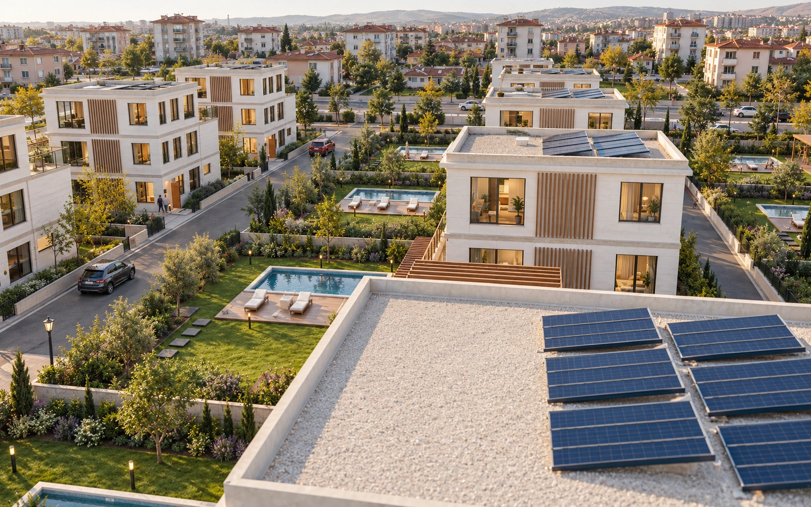 Birlik, 6+1 villa dış cephesi