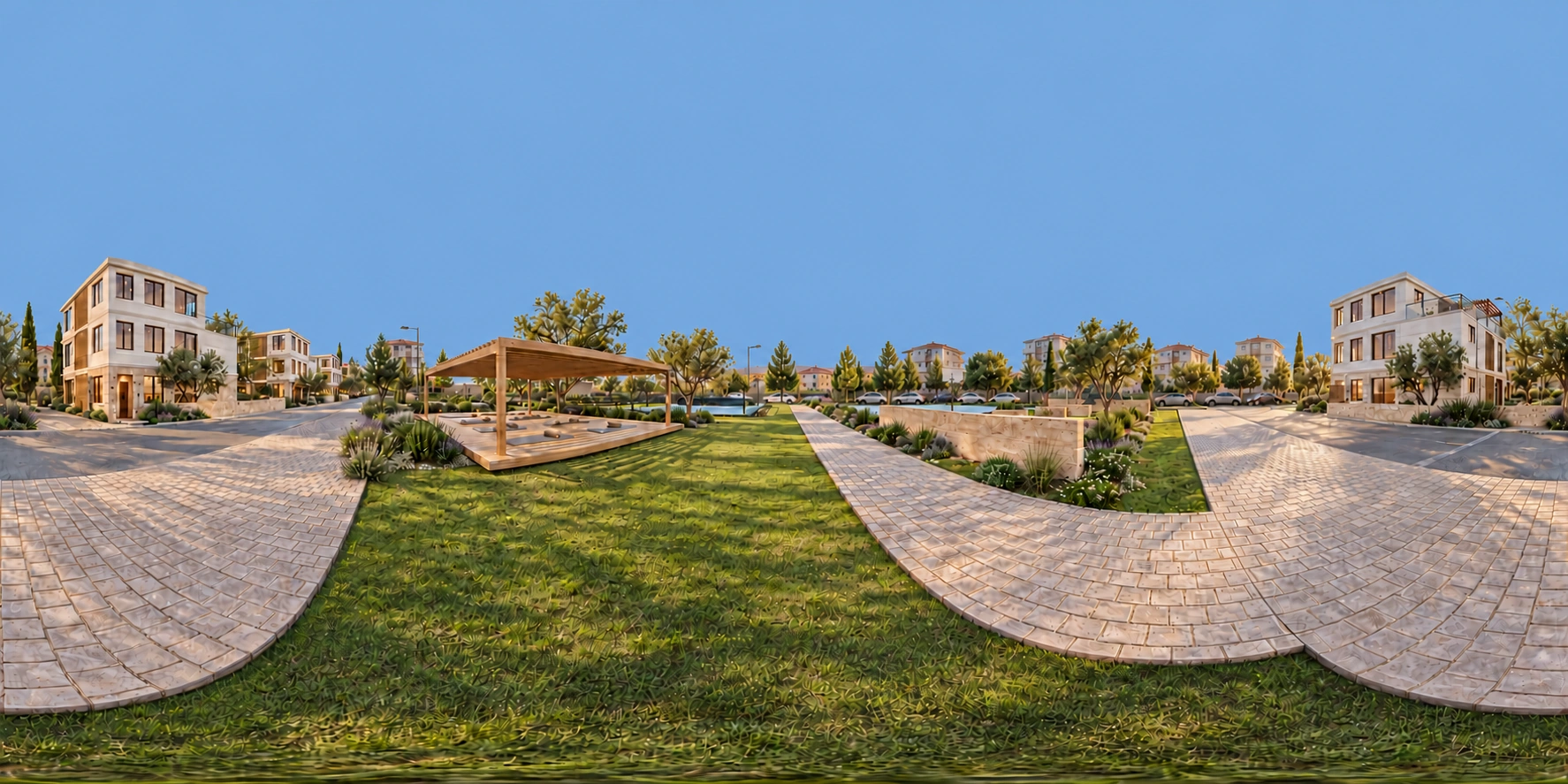 Nefes alacak bir köşe, sosyal alan panorama önizlemesi